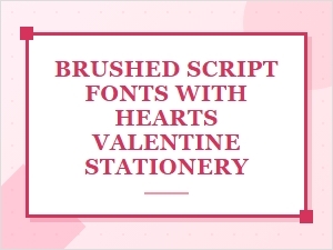Free Heart Icon Fonts for Valentine Stationery