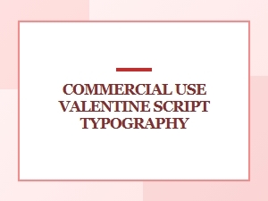 Romantic Script Font for Commercial Valentine Projects